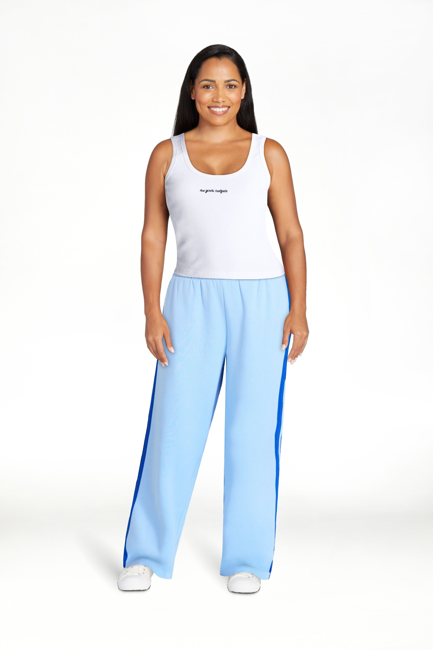 No Boundaries Ribbed Graphic Game-Day Tank Top, Women's and Women's Plus Sizes XXS-4X | Walmart (US)