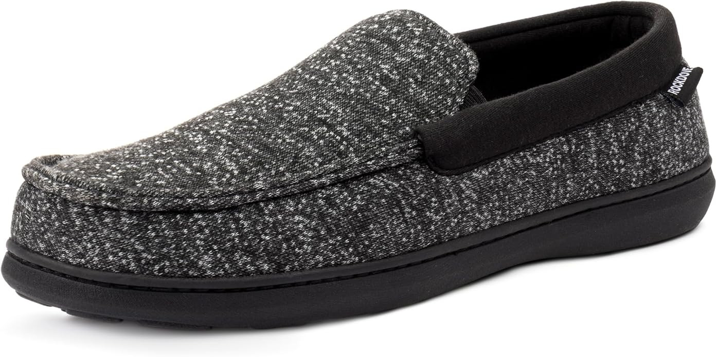 RockDove Men's SILVADUR Tweed Memory Foam Moc Slipper | Amazon (US)