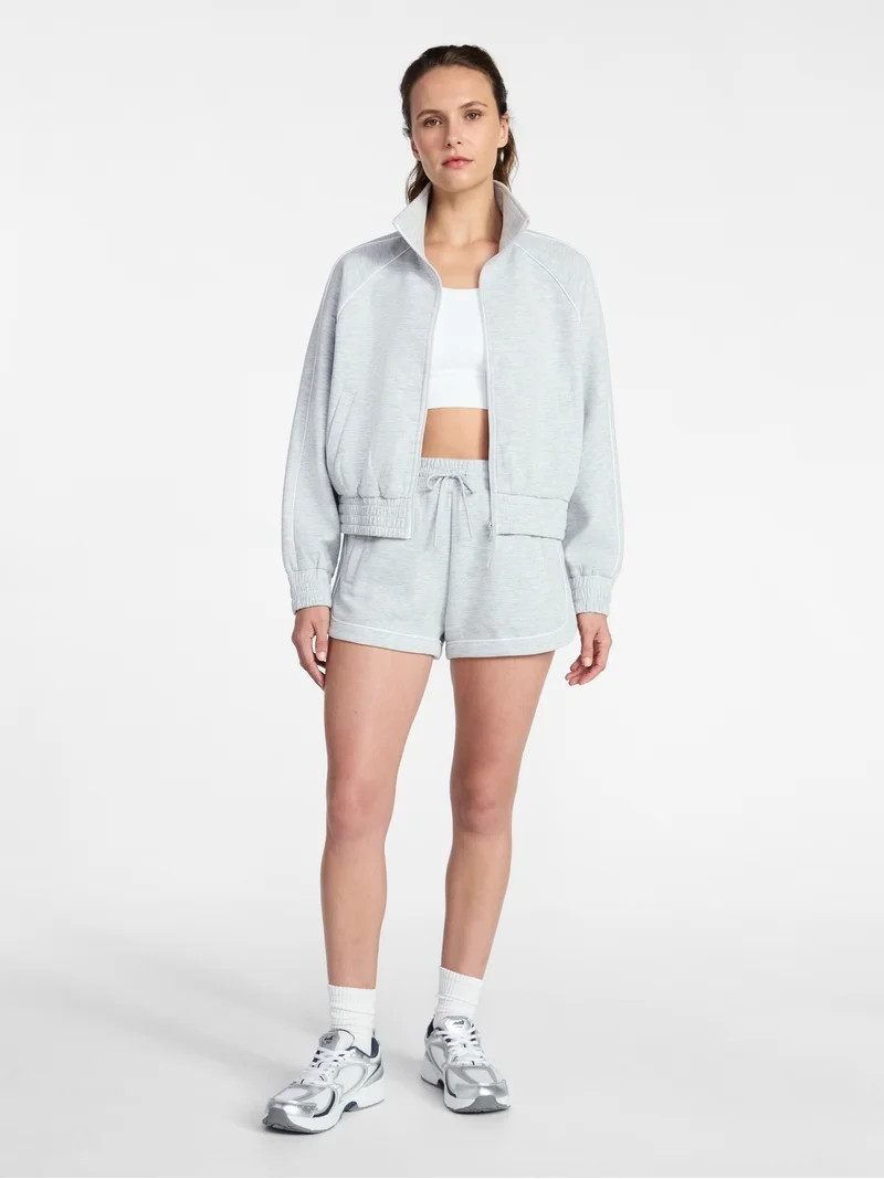 Avia Women's ScubaKnit Track Jacket, Sizes XS-XXXL | Walmart (US)