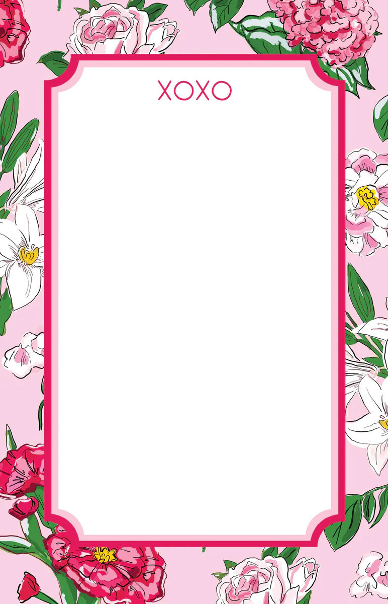 Flirty Floral Notepad, Multiple Sizes Available | Taylor Beach Design