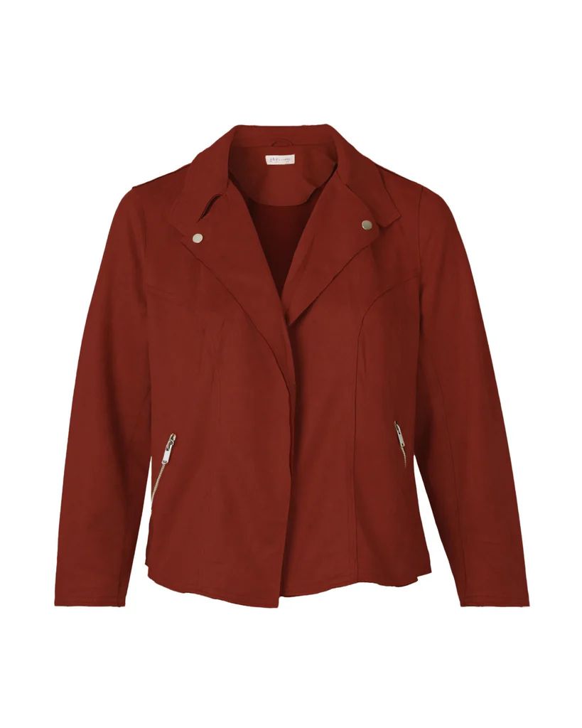 Plus Size Yvette Faux Suede Jacket | Dia&Co | Dia & Co