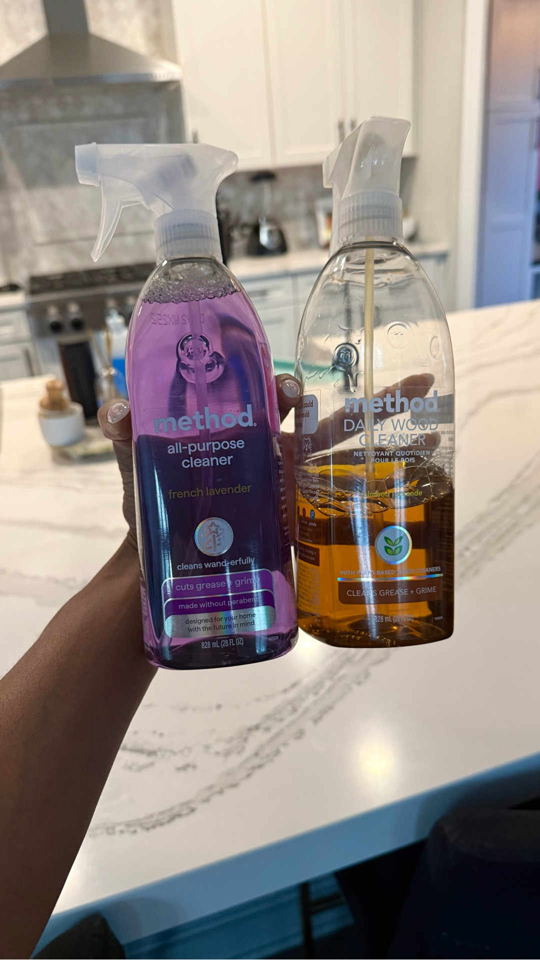 Best wood cleaner and an all purpose cleaner I love in a scent I just discovered lavender which is perfect for spring cleans in the kitchen. @methodproducts 

#LTKHome #LTKmorningroutine