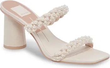 Nairi Faux Pearl Embellished Heeled Sandal | Nordstrom Rack