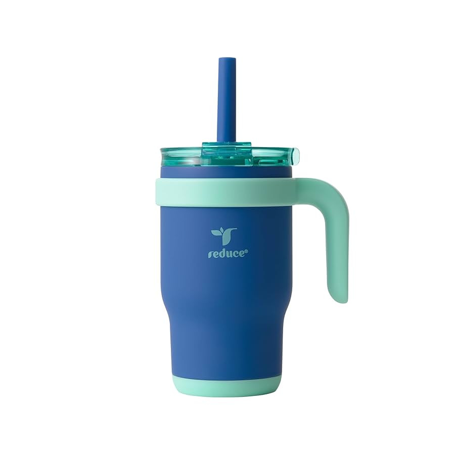 REDUCE 14 Oz Coldee Kids Tumbler with Lid and Straw - Coldee Insulated Travel Mug - Spill-Proof, ... | Amazon (US)