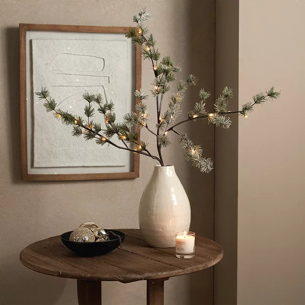 Snowy Pine Pre Lit Branch | The White Company UK & ROW