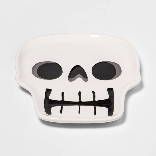 Ceramic Skull Halloween Serving Platter - Hyde &#38; EEK! Boutique&#8482; | Target