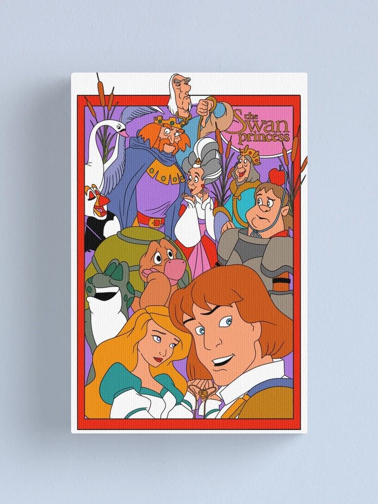 “The Swan Princess” Ensemble Poster Canvas Print | Redbubble (US)