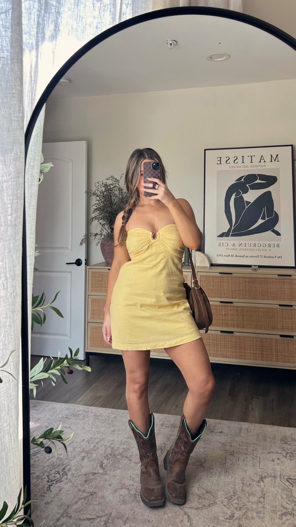 Yellow mini dress ootd 

#LTKootd #LTKSaleAlert