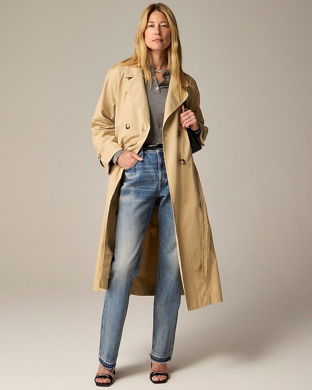 Relaxed heritage trench coat in chino | J. Crew US