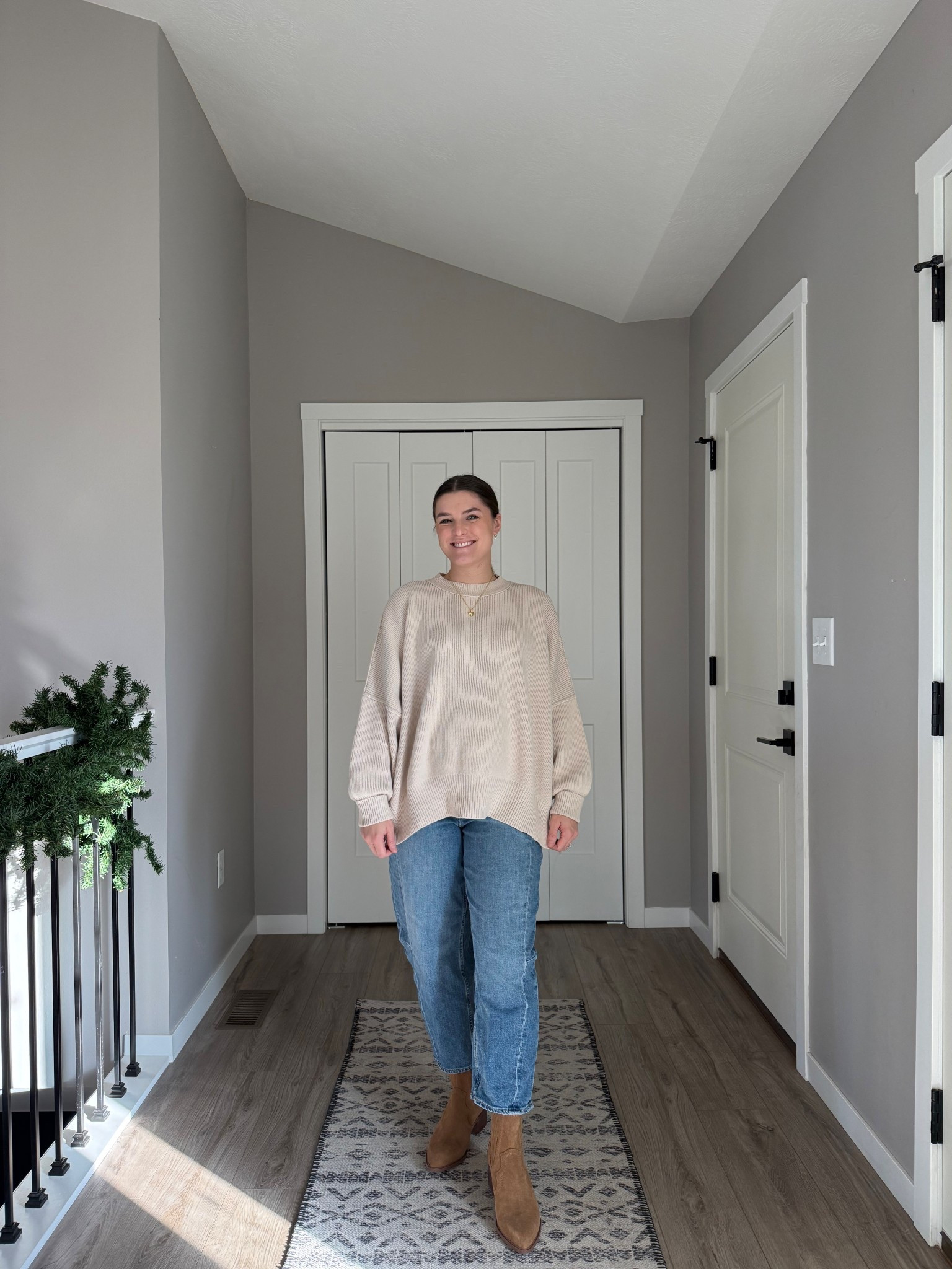These barrel jeans are perfect and affordable! Under 50 when on sale! Fit true to size

Old navy finds, gifts under 50, gifts for her, denim, Black Friday deals, Thanksgiving outfit, casual outfit, gift guide, Christmas present, casual outfit, fall outfits, winter outfits 

#LTKFindsUnder50 #LTKSaleAlert #LTKGiftGuide