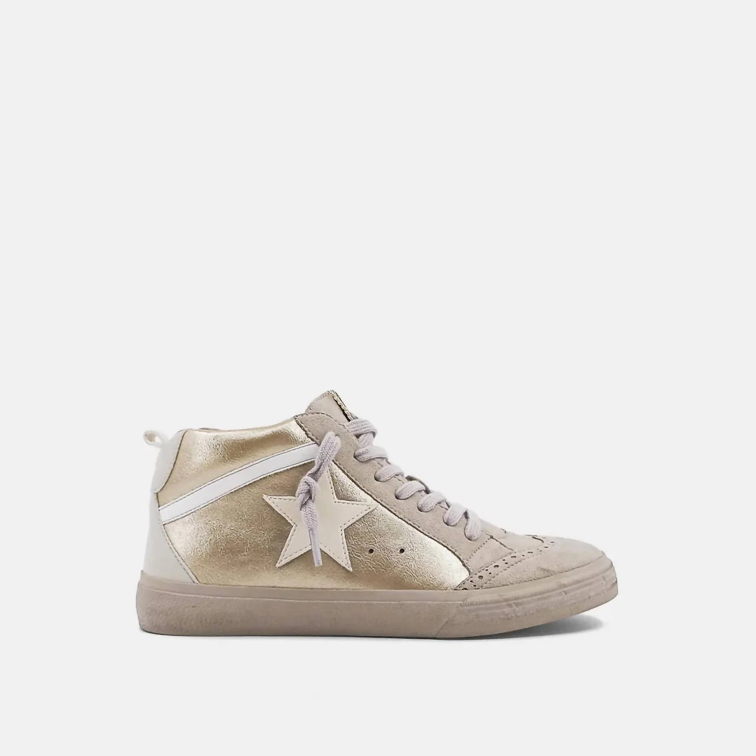 Paulina Sneakers In Gold | Shop Simon