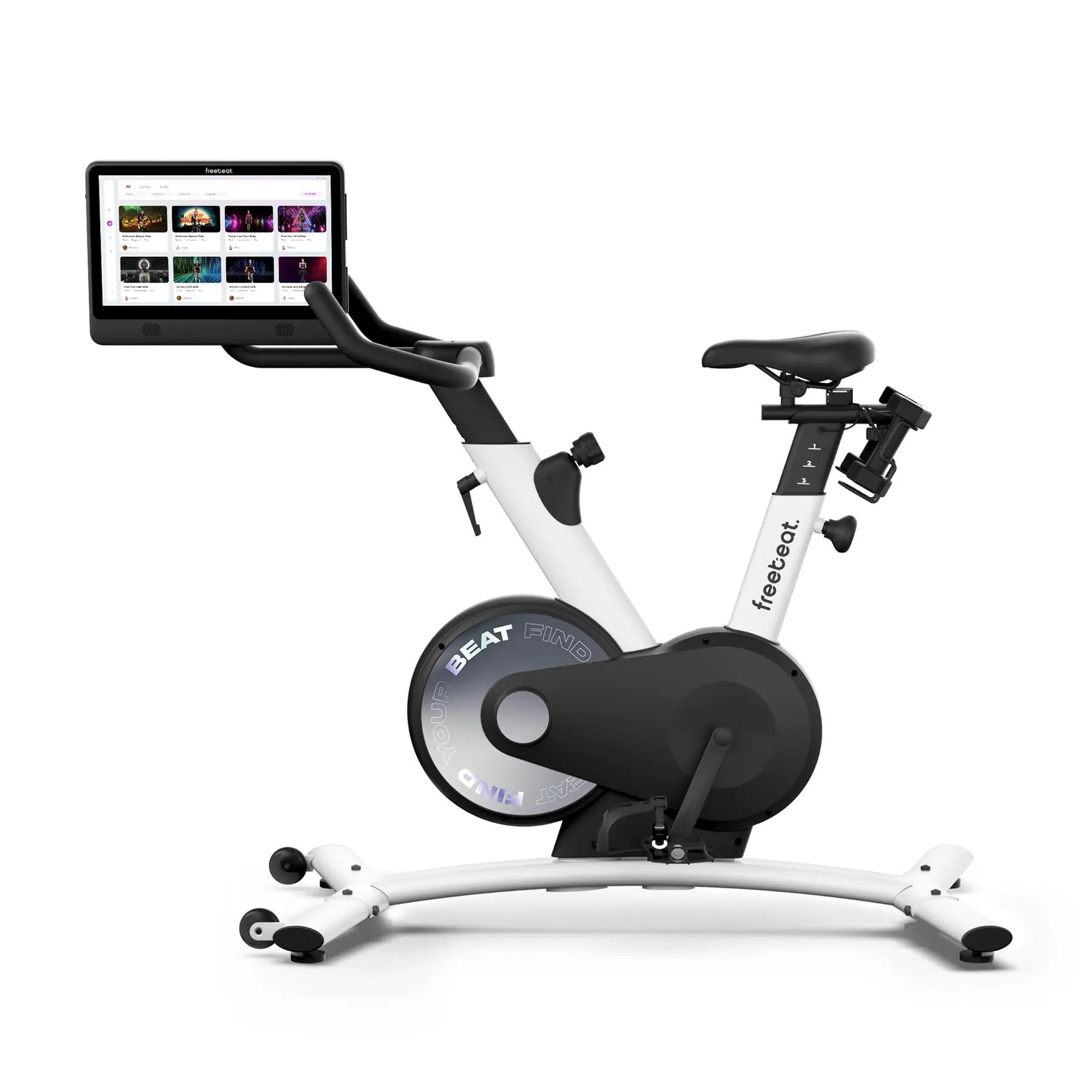 freebeat™ Boom Bike | White Exercise Bike | freebeat_(CA,AU,UK)