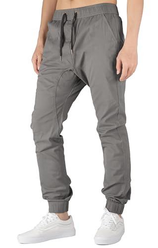 ITALYMORN Khaki Joggers Pants with Pockets for Men | Amazon (US)