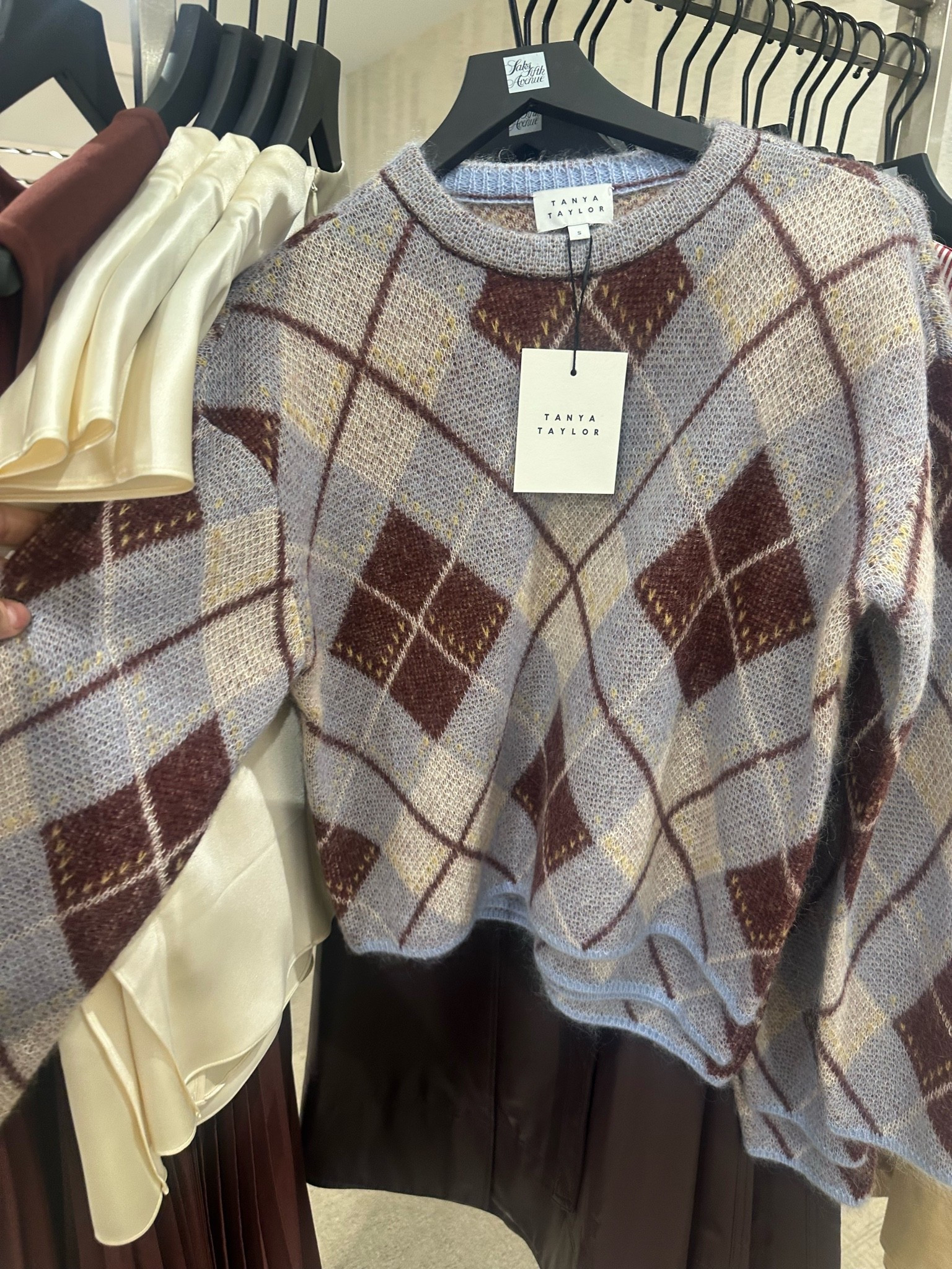 A beautiful fall argyle sweater