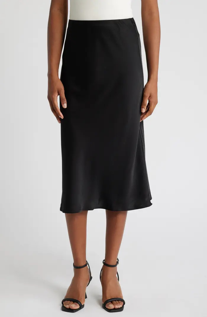 Porter Satin Midi Skirt | Nordstrom