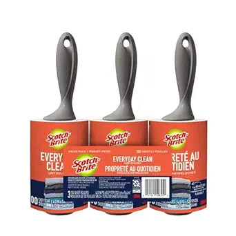 Scotch-Brite Everyday Clean Lint Roller, 3 Pack, Lint Remover for Pet Hair, Dark Clothes, Furnitu... | Amazon (US)