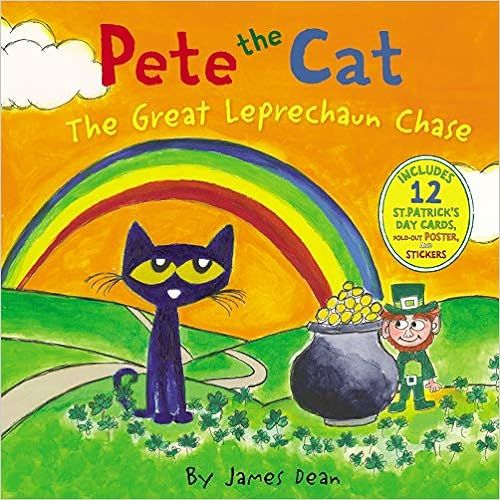 Pete the Cat: The Great Leprechaun Chase: Includes 12 St. Patrick's Day Cards, Fold-Out Poster, a... | Amazon (US)