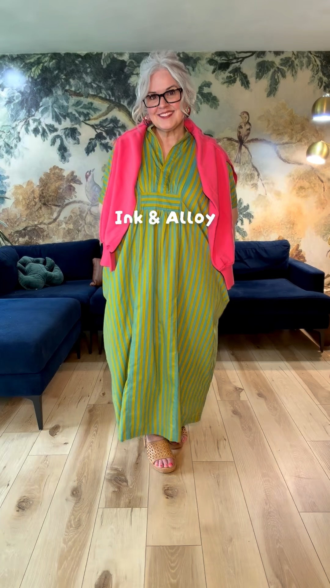 This is my first time trying on clothes from @InkAlloy and they definitely passed the vibe check. 🙌🏼 This cotton kaftan comes in the best striped color combos. It actually has a tie to cinch the waist on the inside that I didn’t realize was there until after I took it off lol. It’s one size and I’m a size 16 and still have room. ✨#over50fashion #over50style #dopaminedressing #summerdress #OOTD

#LTKOver40 #LTKootd #LTKMidsize
