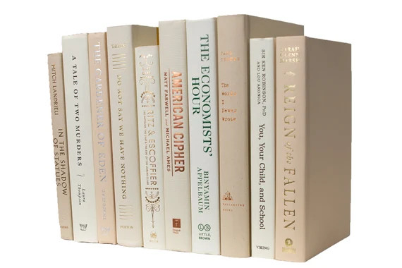 Real Books for Decor  Choose Your Colors  Office Home - Etsy | Etsy (US)