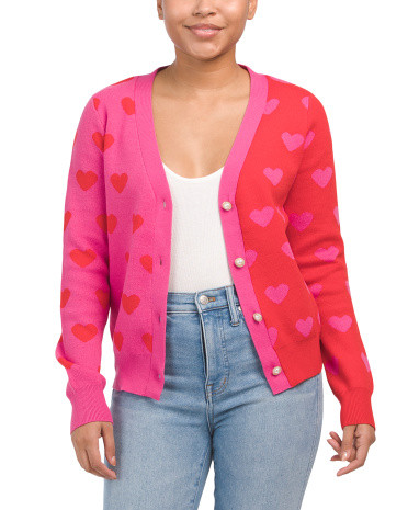 Color Block Heart Sweater | TJ Maxx