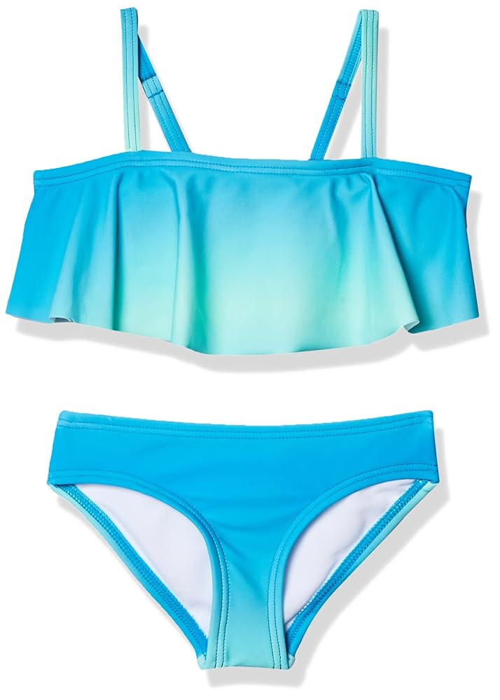 Kanu Surf Girls' Karlie Flounce Bikini Beach Sport 2 Piece Swimsuit | Amazon (US)