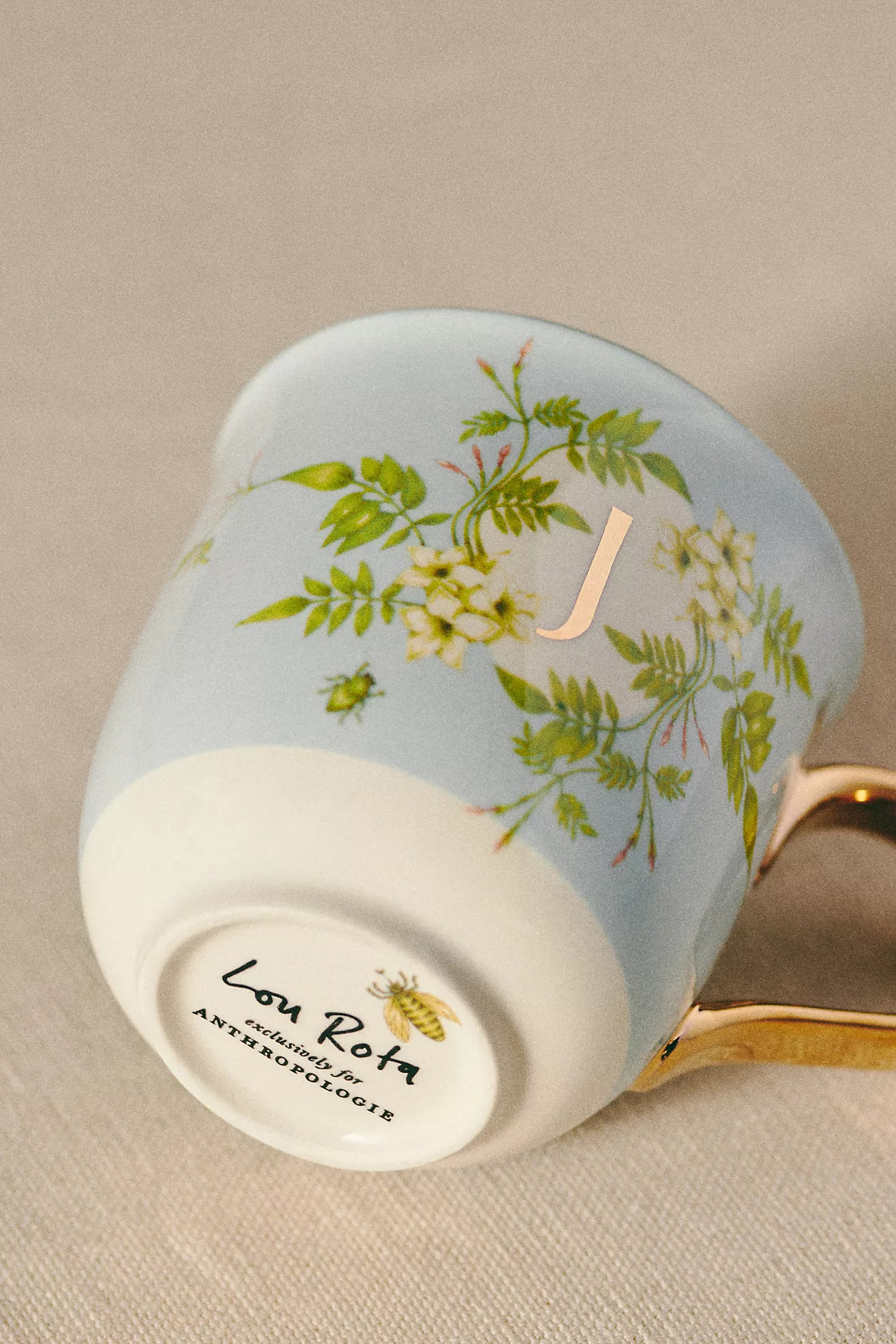 Lou Rota Nature Table Monogram Mug | Anthropologie (US)