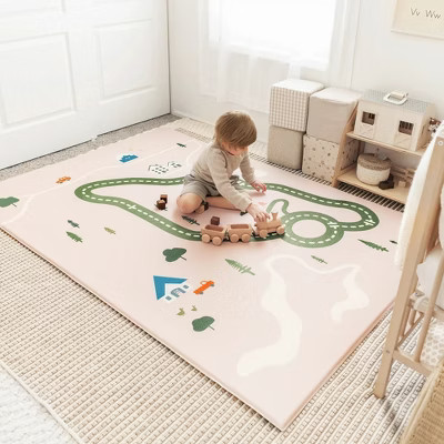 Tiny Land® Double-Sided Baby Playmat Forest Track Wonder | Target