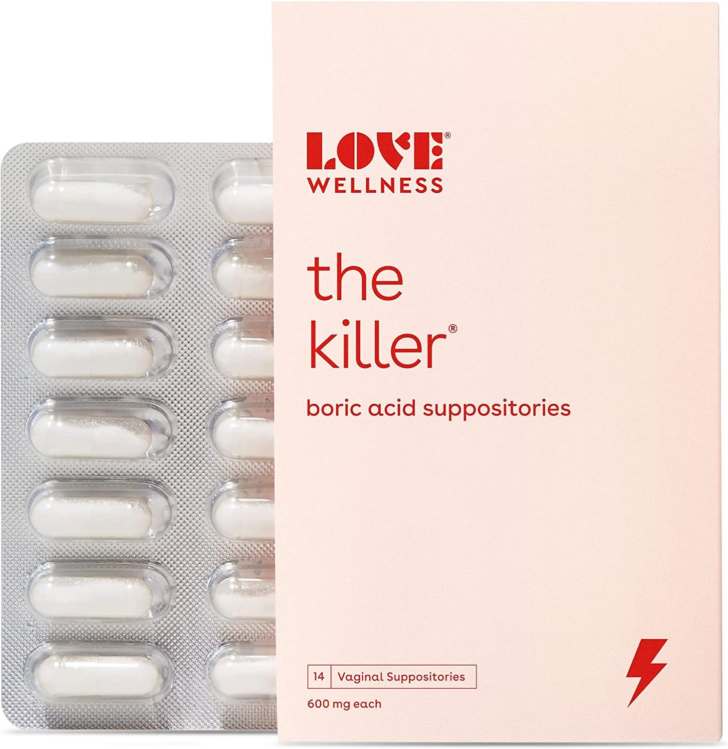 Love Wellness The Killer, Boric Acid Suppositories for Women - Maintains and Balances Healthy Vag... | Amazon (US)