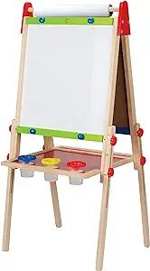 Award Winning Hape All-in-One Wooden Kid's Art Easel with Paper Roll and Accessories Cream, L: 18... | Amazon (US)
