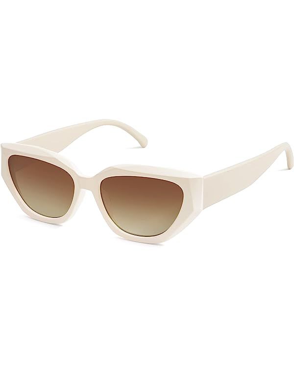 SOJOS Trendy Cute Cat Eye Polarized Sunglasses for Women Fashion Cateye Womens Sunnies SJ2237 | Amazon (US)