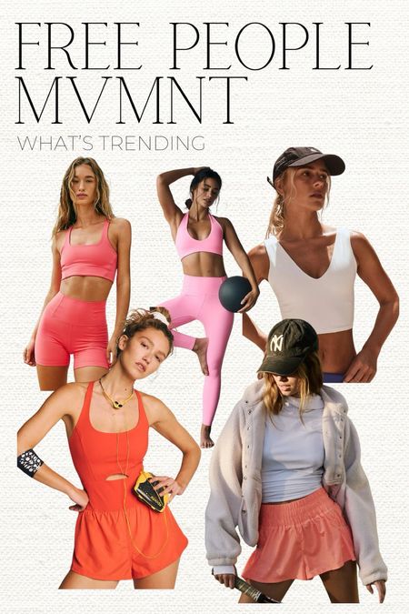 💦 Sweat in style with Free People Movement! From onesies and shorts to workout sets in gorgeous & bright summer colors, you’ll love these options for everything from the pickleball court to running errands! 💗

#LTKfitness #LTKActive