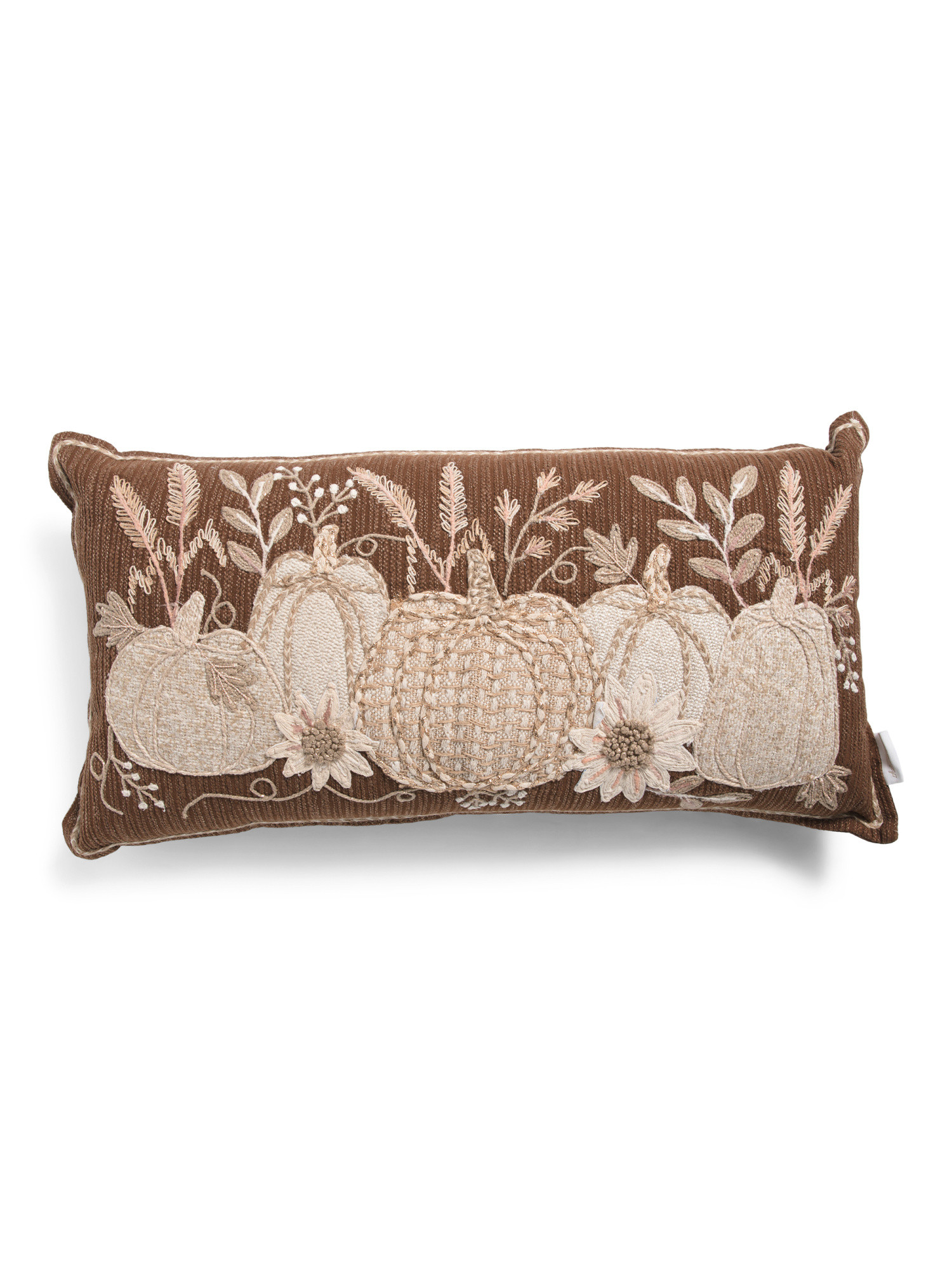 14x28 Embroidered Pumpkins Lumbar Pillow | Global Home | Marshalls | Marshalls