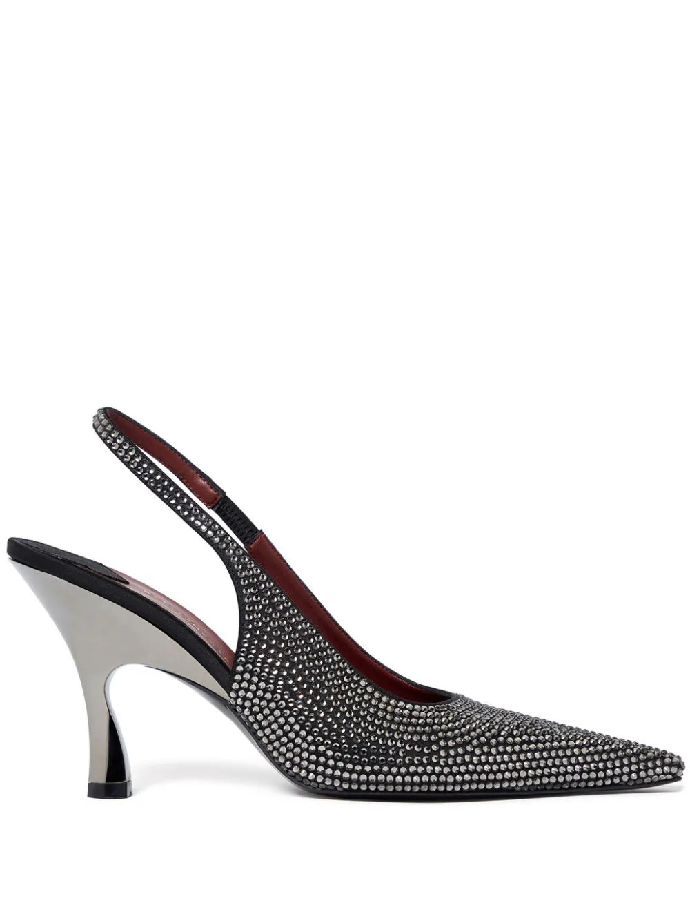 Stella McCartney 90mm Elsa slingback pumps - Black | Farfetch Global