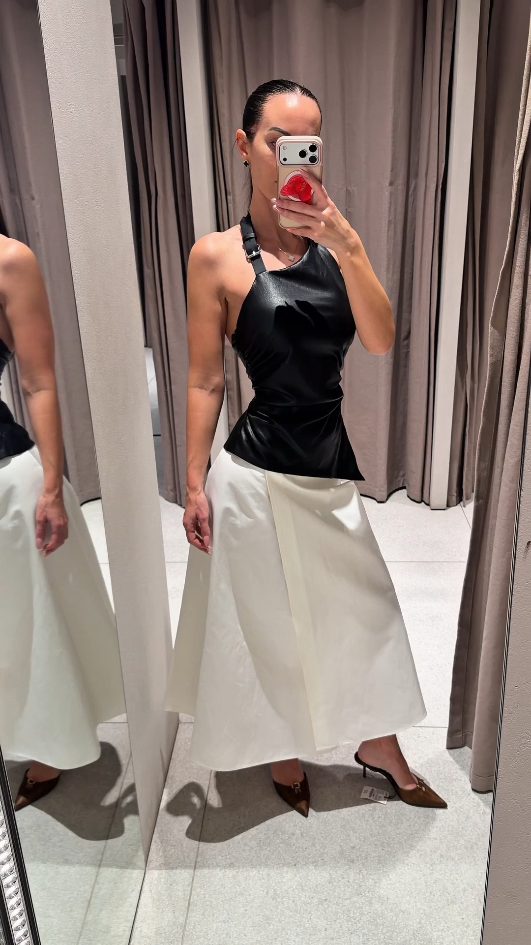 Top: 4387/089/800 
Skirt: 1165/073/250 

@Zara outfit inspo 🖤

I can’t link Zara so I have linked alternatives 🖤 

spring outfit inspo, white maxi skirt, black and white outfit 

#LTKootd #LTKTall