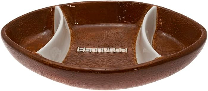 Boston International Chip and Dip Set, Super Bowl Football Party Ceramic Serving Bowls, 12 x 8-in... | Amazon (US)