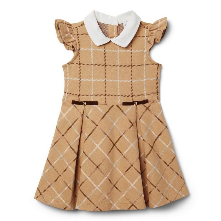 Check Collared Ponte Dress | Janie and Jack