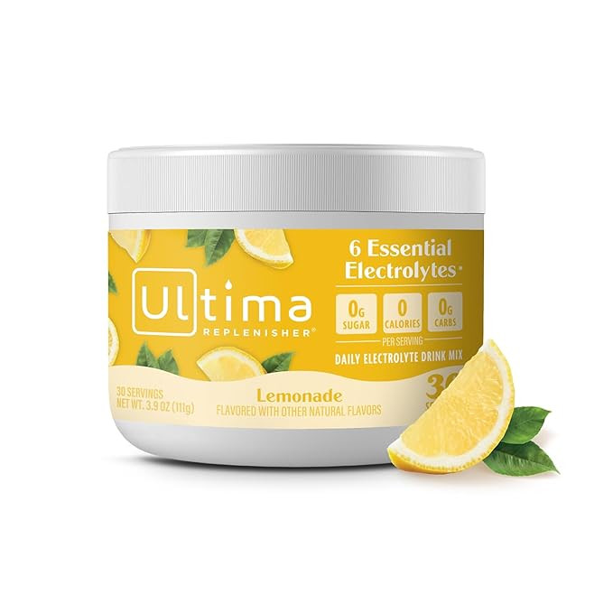 Ultima Replenisher Daily Electrolyte Drink Mix – Lemonade, 30 Servings – Hydration Powder wit... | Amazon (US)