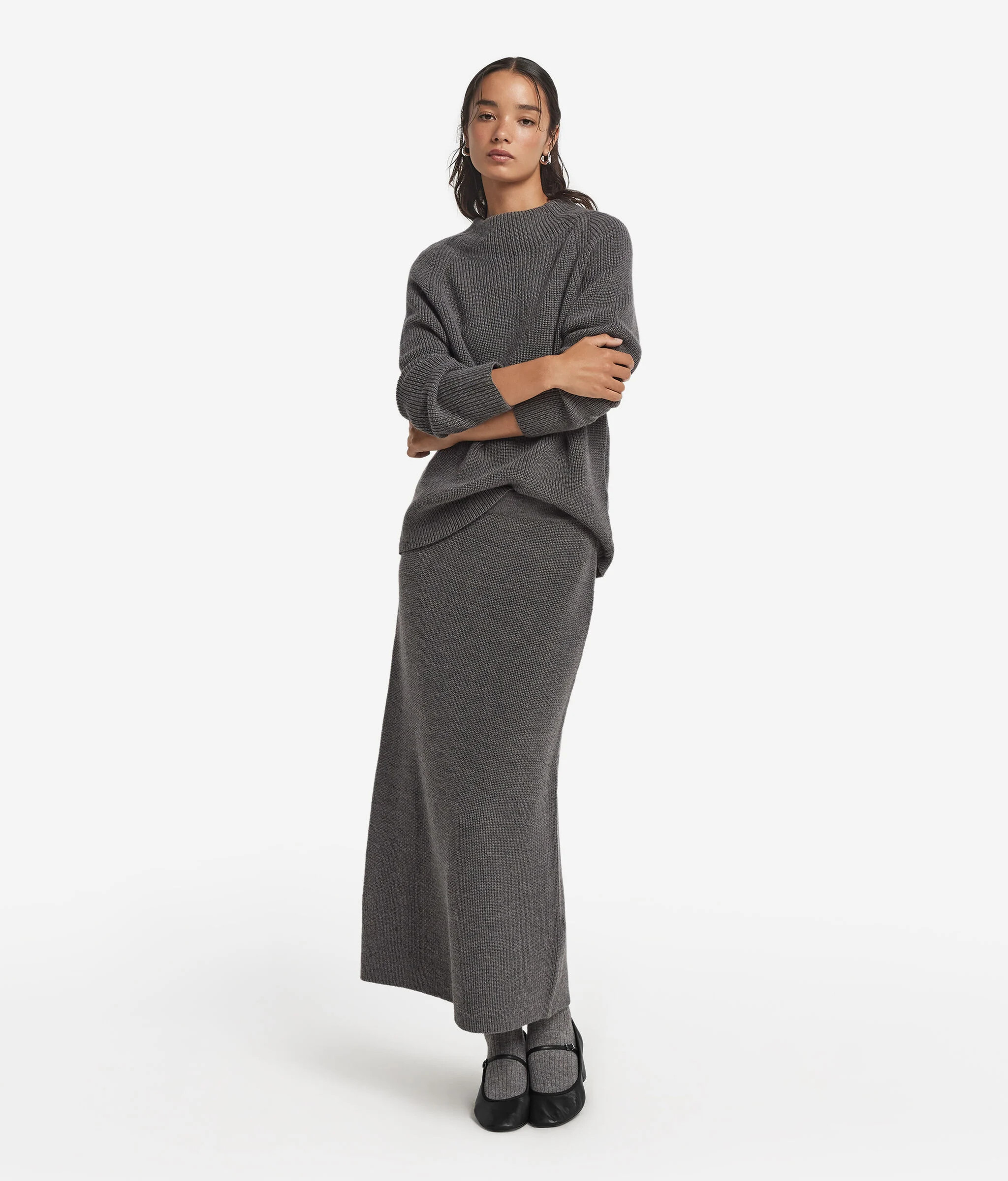 Ribbed wool skirt | Falconeri