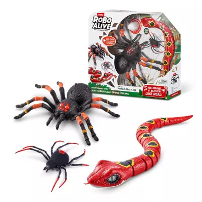 Zuru Robo Alive Creepy Crawly Pack Tarantula Snake Small, 7197 | Tractor Supply