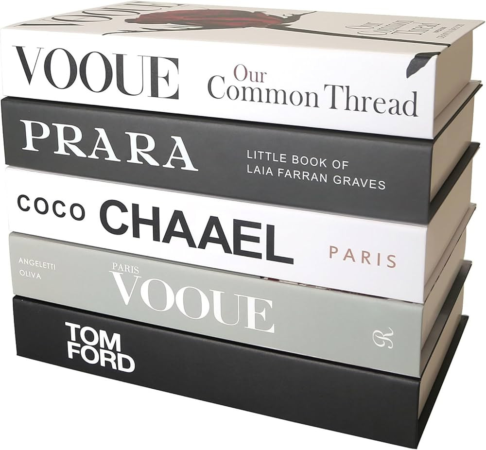 PTShadow 5 Pcs Decorative book Aesthetic Chic Faux Book Set for Room Décor,Modern Home Decor Cof... | Amazon (US)