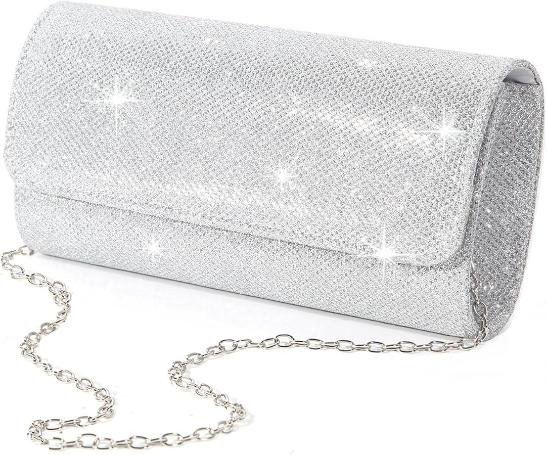 lovyoCoCo Evening Bag Clutch Purses for Women Ladies Sparkling Party Handbag Wedding Bag | Amazon (US)