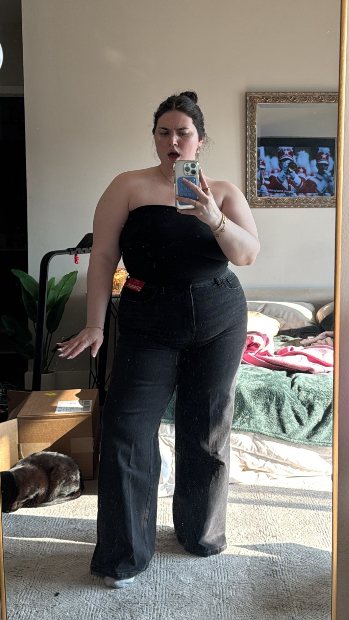 comfy Spanx jeans with INSANE tummy control🫰🏻

#LTKStyleTip #LTKPlusSize #LTKOver40