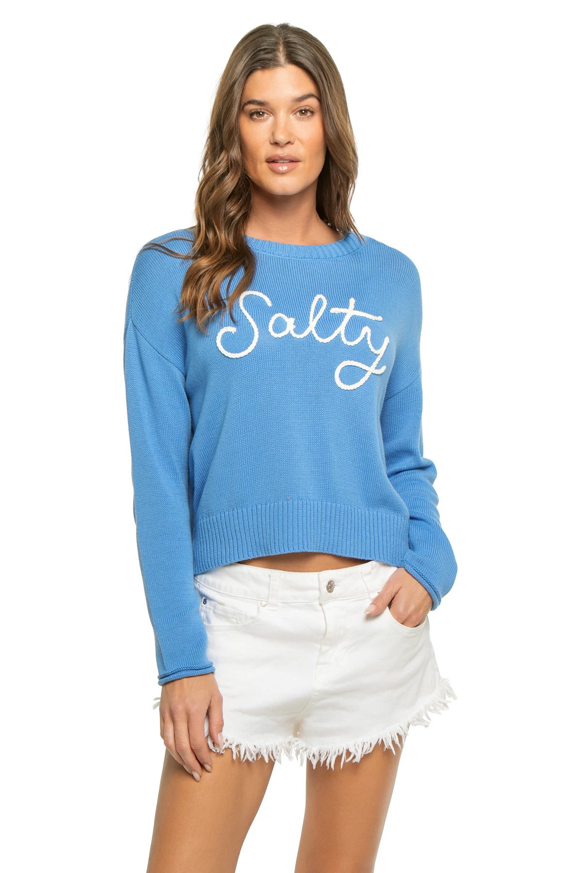 Sienna Salty Cotton Knit Sweater | Everything But Water