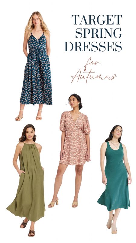 Affordable Target spring dresses for Autumn tones / Autumn palette. Easter dress ideas. *verify colors in person, this is just my best guess*
#shesanautumn #autumnpalette #hocautumn #trueautumn

#LTKSeasonal #LTKfindsunder50 #LTKxTarget