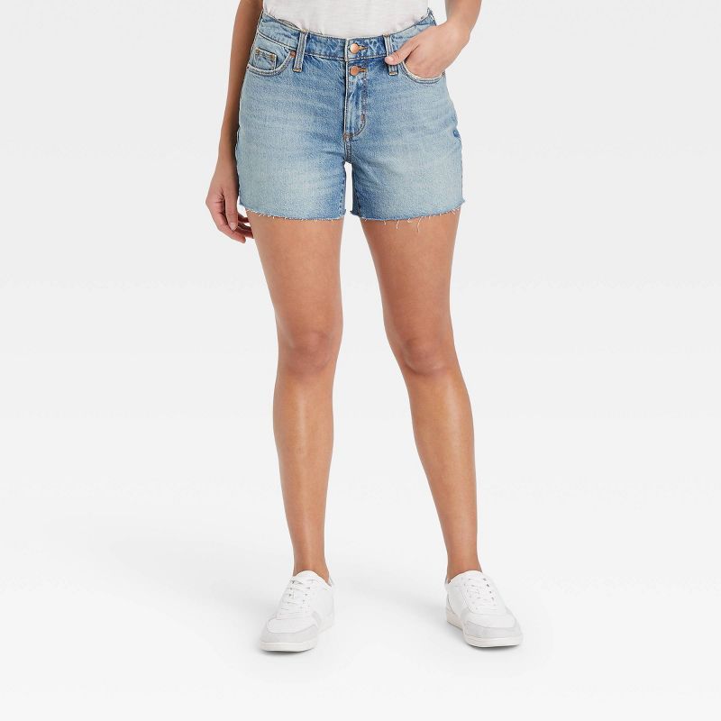 Women's High-Rise Curvy Midi Jean Shorts - Universal Thread™ | Target