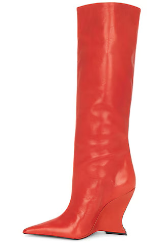 Schutz Siena Over The Knee Boot in Red Berry from Revolve.com | Revolve Clothing (Global)