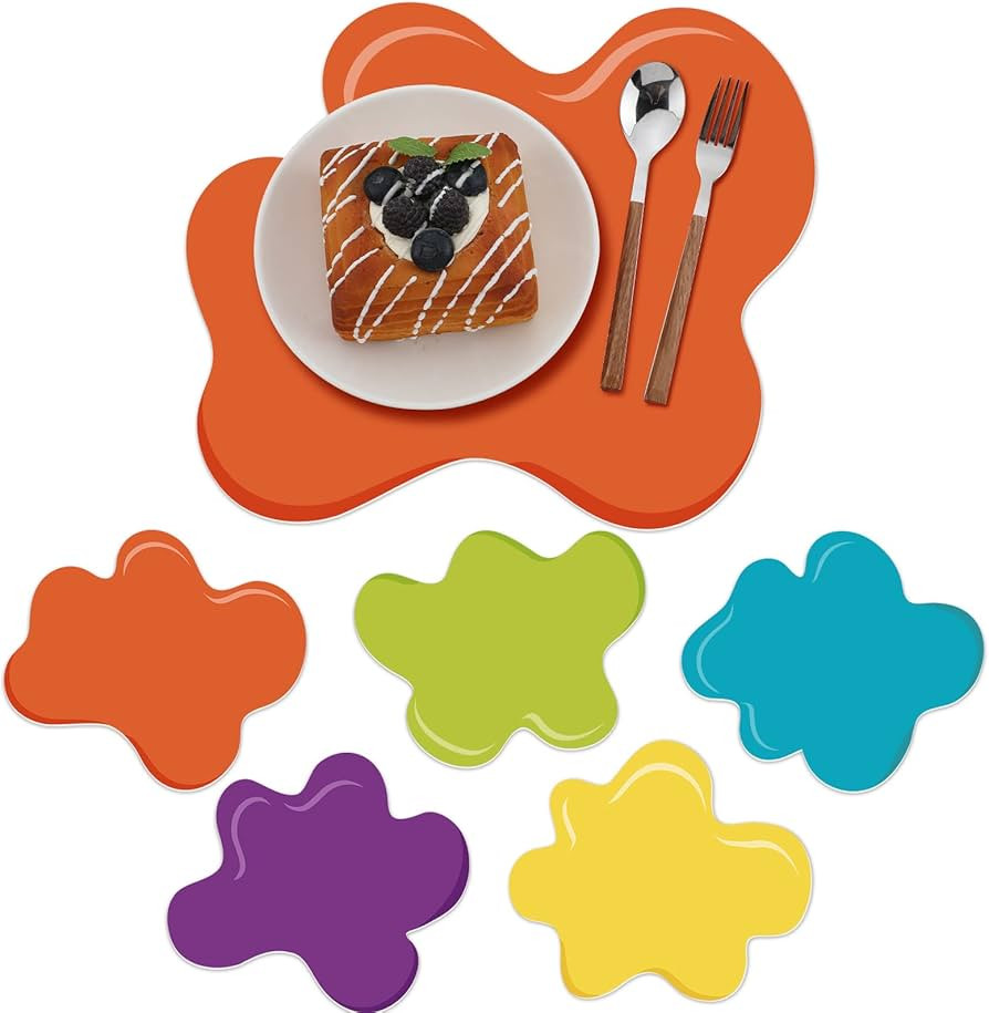 Buryeah Set of 50 Little Artist Party Placemats Paper Placemats Disposable Paint Splatter Place M... | Amazon (US)