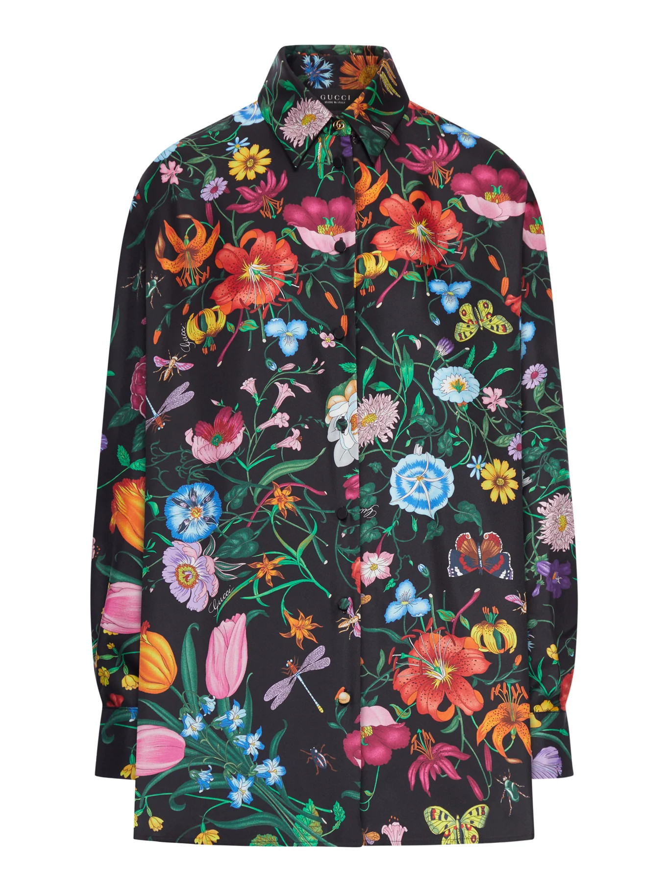 PRINTED SILK TWILL SHIRT - Gucci - Woman | Suitnegozi INT