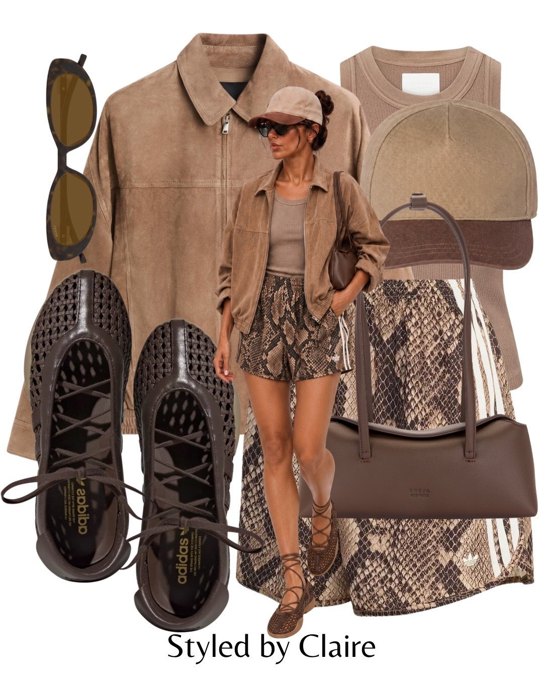 AUTUMN IN ADIDAS🍁
Tags: snake print sprinter shorts suede jacket neutral beige taekwondo Mei ballet flats mesh chocolate brown lace detail Freja new York bag tank top cap fashion cool girl inspo outfit ideas city break capsule wardrobe concert style

#LTKstyletip #LTKautumn #LTKshoes
