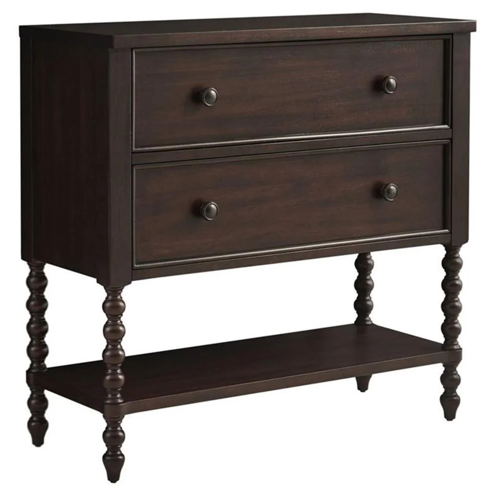 Pemberly Row Modern MDF Solid Wood Accent Chest in Morocco Brown | Walmart (US)